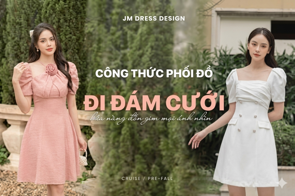 Phối đồ nam nữ sang trọng khi tham dự lễ cưới