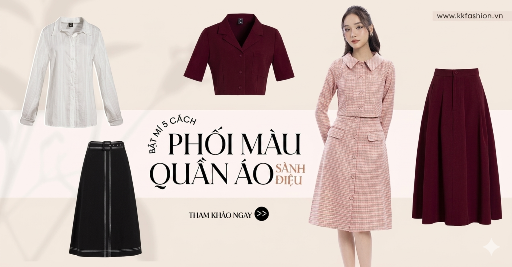 phối màu trang phục sang trọng