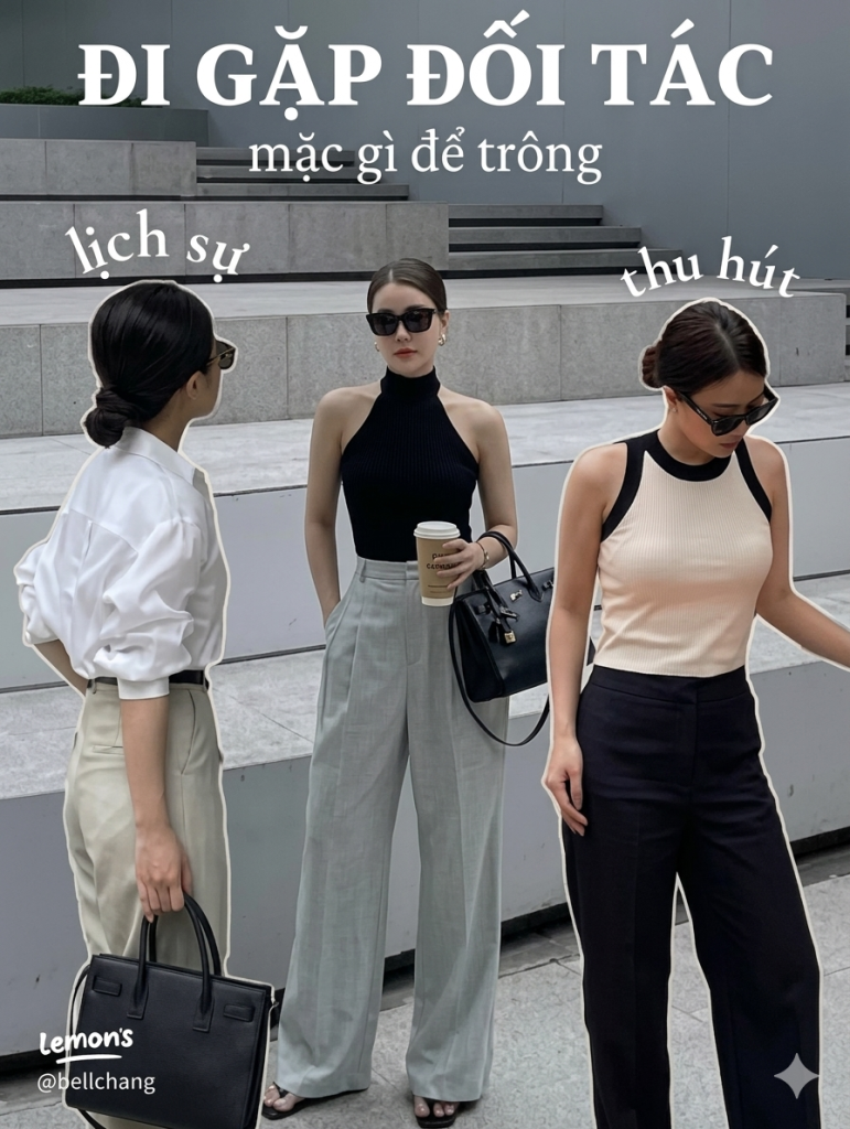 phối đồ nam nữ sang trọng