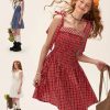 Váy Hai Dây Kẻ Caro Đỏ Red Gingham – Vẻ Đẹp Ngọt Ngào Phong Cách Coquette