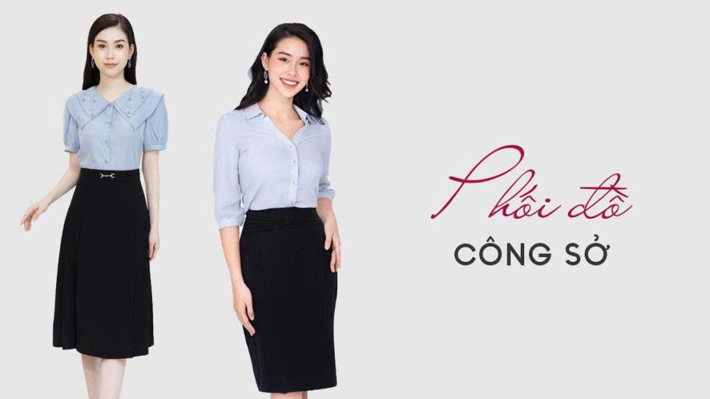 phối đồ công sở nữ sang trọng