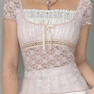 Áo ren nữ tiểu thư cao cấp